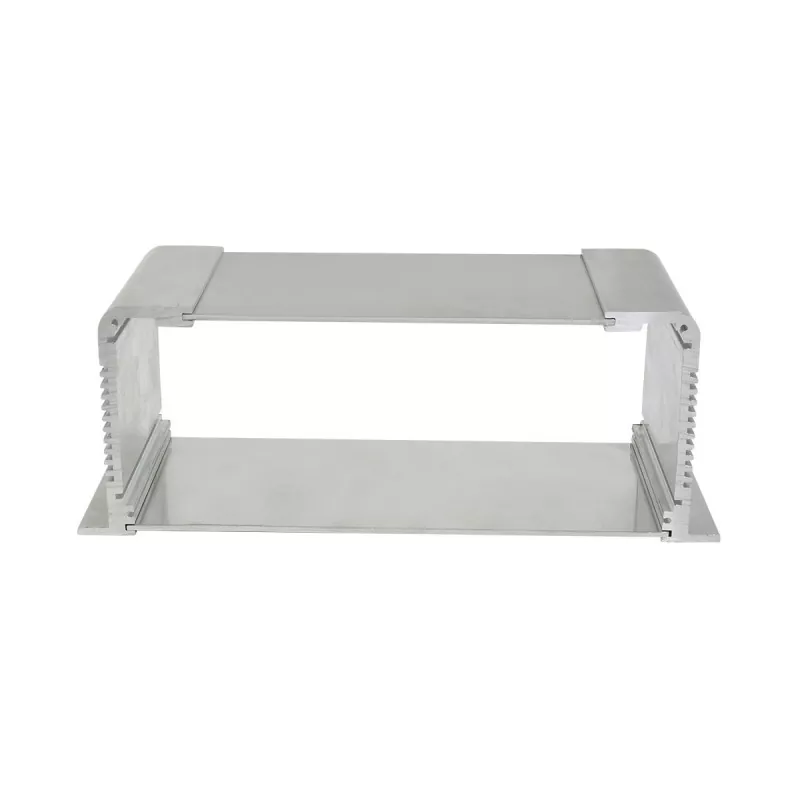 Chassi de eletrônica industrial de alumínio extrudado de 73,5 mm